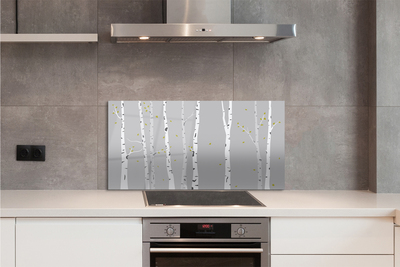 Kitchen Splashback birch Illustration