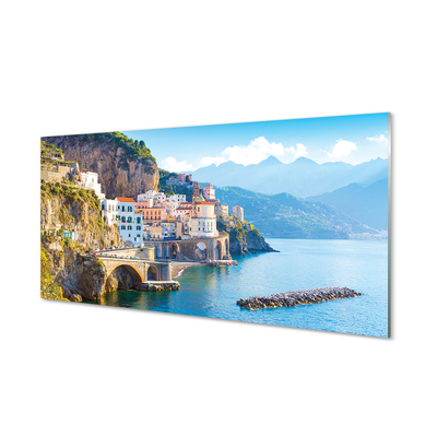 Kitchen Splashback Seagoing vessels from Italy coast