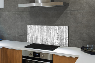 Kitchen Splashback Black and white forest