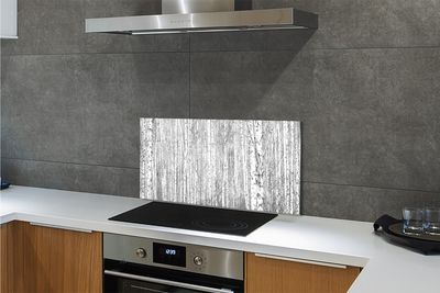 Kitchen Splashback Black and white forest