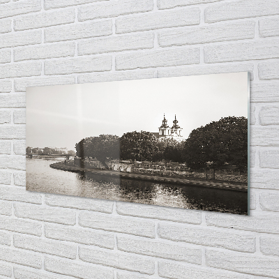 Kitchen Splashback River Bridge Krakow