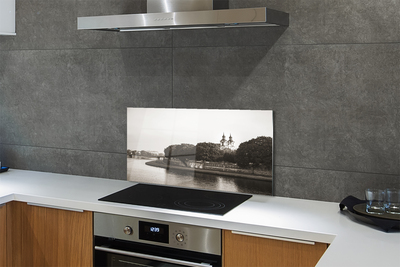 Kitchen Splashback River Bridge Krakow