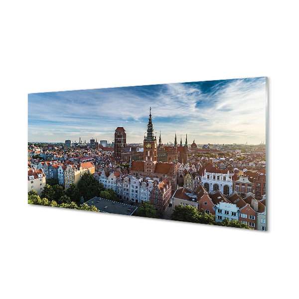 Kitchen Splashback Church Gdansk Panorama