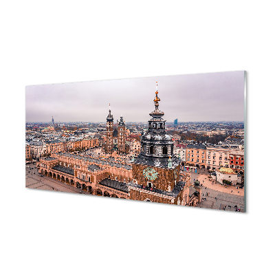 Kitchen Splashback Krakow Panorama winter churches