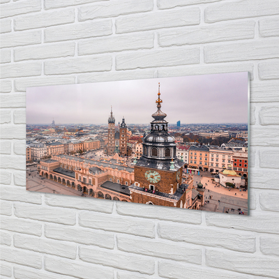 Kitchen Splashback Krakow Panorama winter churches