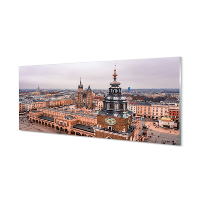 Kitchen Splashback Krakow Panorama winter churches