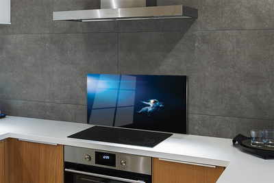 Kitchen Splashback Astronaut in space