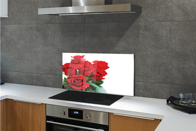 Kitchen Splashback bouquet of roses