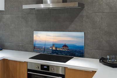 Kitchen Splashback Italy Cathedral Panoramic night