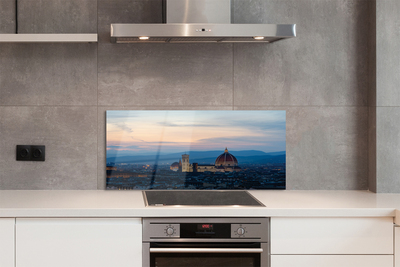 Kitchen Splashback Italy Cathedral Panoramic night