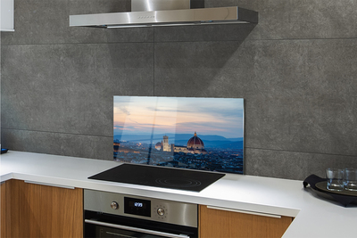 Kitchen Splashback Italy Cathedral Panoramic night