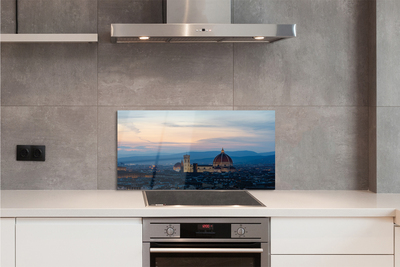 Kitchen Splashback Italy Cathedral Panoramic night