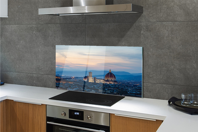 Kitchen Splashback Italy Cathedral Panoramic night