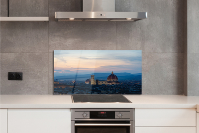 Kitchen Splashback Italy Cathedral Panoramic night