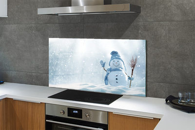 Kitchen Splashback snowman