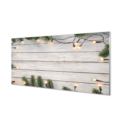 Kitchen Splashback Kindling light wood