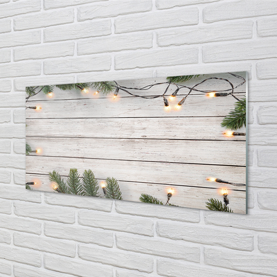 Kitchen Splashback Kindling light wood