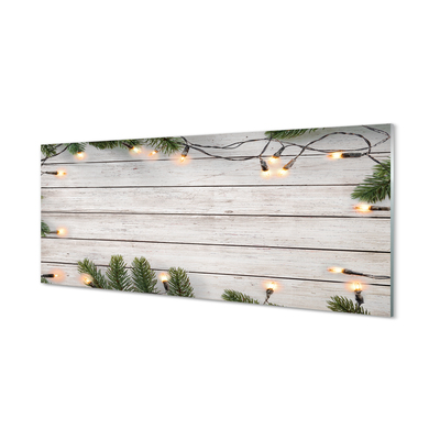 Kitchen Splashback Kindling light wood