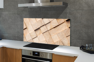 Kitchen Splashback Wood grain composition