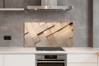 Kitchen Splashback Wood grain composition