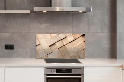 Kitchen Splashback Wood grain composition