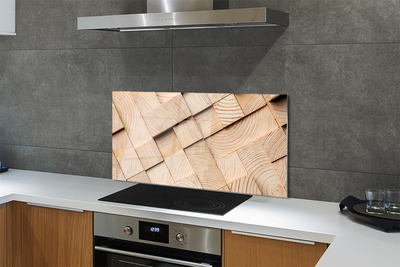 Kitchen Splashback Wood grain composition