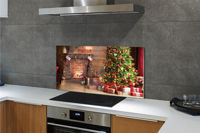 Kitchen Splashback Gifts Christmas lights fireplace