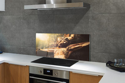 Kitchen Splashback Jesus wood