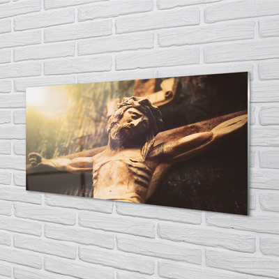 Kitchen Splashback Jesus wood