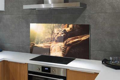 Kitchen Splashback Jesus wood