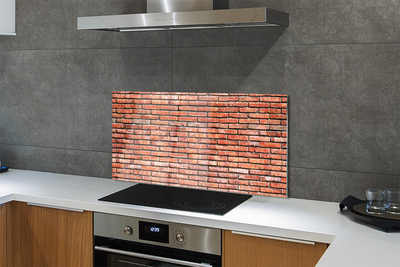 Kitchen Splashback Vintage brick wall