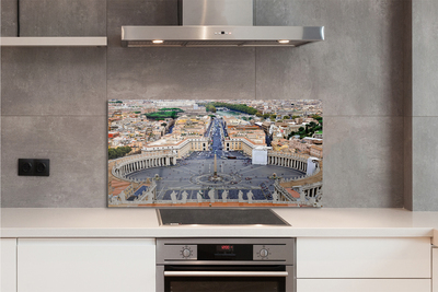 Kitchen Splashback Rome Vatican Panorama Square