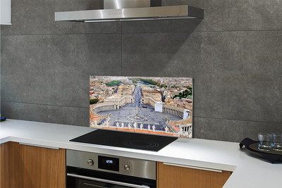 Kitchen Splashback Rome Vatican Panorama Square