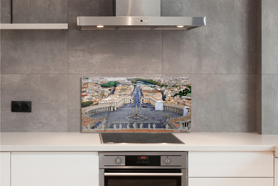 Kitchen Splashback Rome Vatican Panorama Square