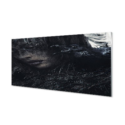 Kitchen Splashback Figure dark