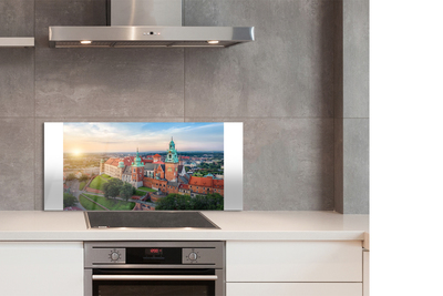 Kitchen Splashback Krakow castle sunrise panorama