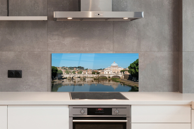 Kitchen Splashback Rome river bridges