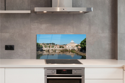 Kitchen Splashback Rome river bridges