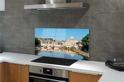 Kitchen Splashback Rome river bridges