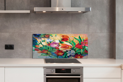 Kitchen Splashback flowers