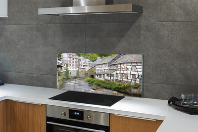 Kitchen Splashback Germany old buildings River