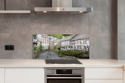 Kitchen Splashback Germany old buildings River