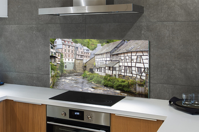 Kitchen Splashback Germany old buildings River