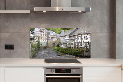 Kitchen Splashback Germany old buildings River