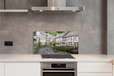 Kitchen Splashback Germany old buildings River