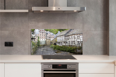 Kitchen Splashback Germany old buildings River