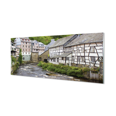 Kitchen Splashback Germany old buildings River