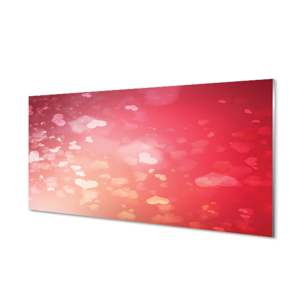 Kitchen Splashback Background red heart