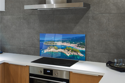 Kitchen Splashback City of the Sea Panorama Greece