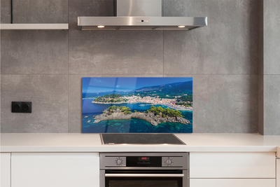 Kitchen Splashback City of the Sea Panorama Greece